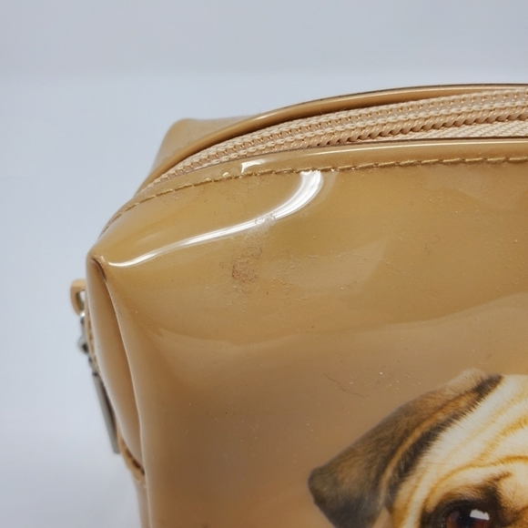 CATSEYE LONDON PUG DOG BEIGE SMALL MAKEUP TRINKET POUCH BAG TRAVEL CASE JEWELRY - Picture 3 of 12